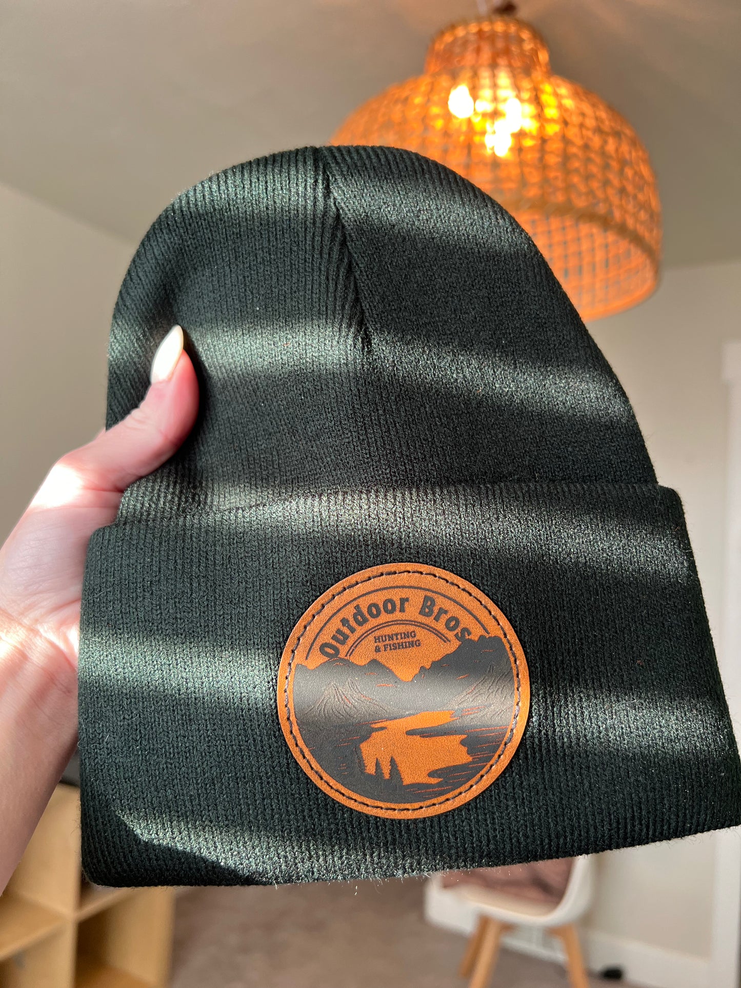 Custom Laser Printed Patch Beanie